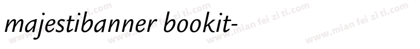 majestibanner bookit字体转换
